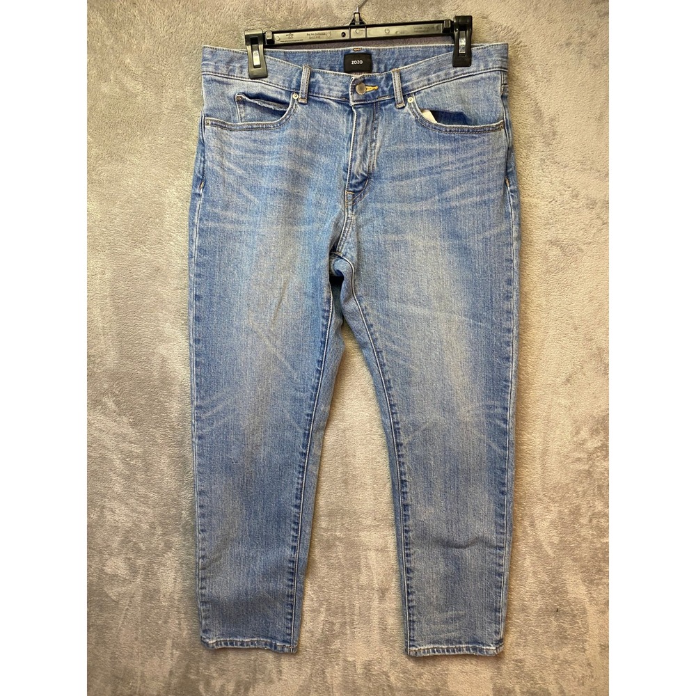 ZOZO‎ Jeans Mens 33 Slim Fit Light Wash Blue Denim Pants EUC